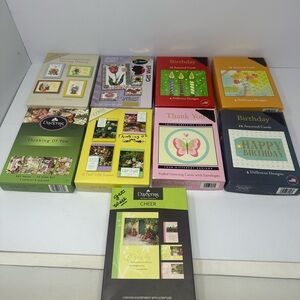 Lot Of 107 Get Well  Sympathy Birthday Cheer Thank You and More Greeting Cards